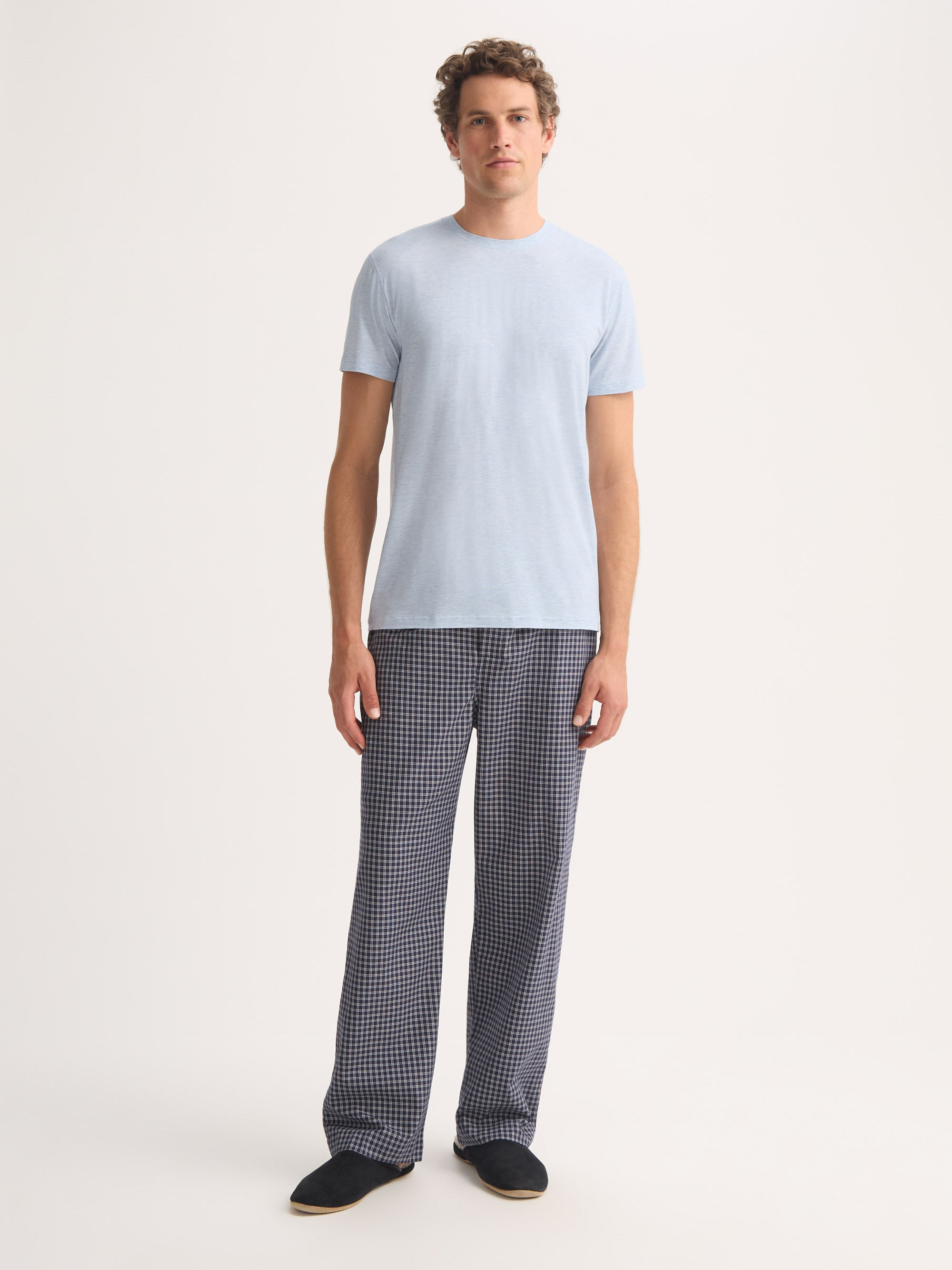 Men's T-Shirt Ethan Micro Modal Stretch Blue - 3