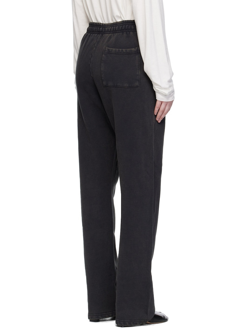 Black Straight-Leg Sweatpants 3