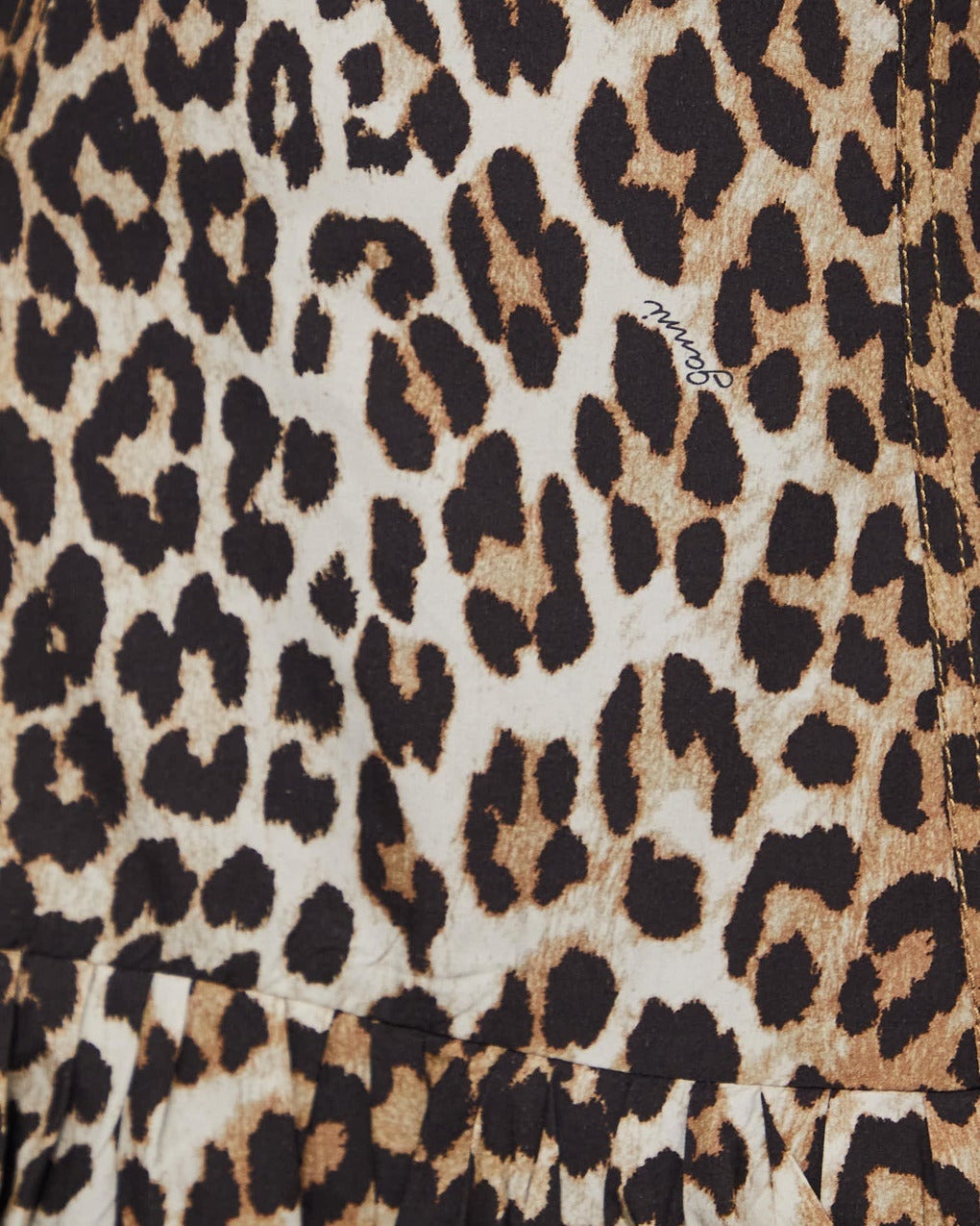 Dress Cotton Poplin Corset Mini Leopard - 6