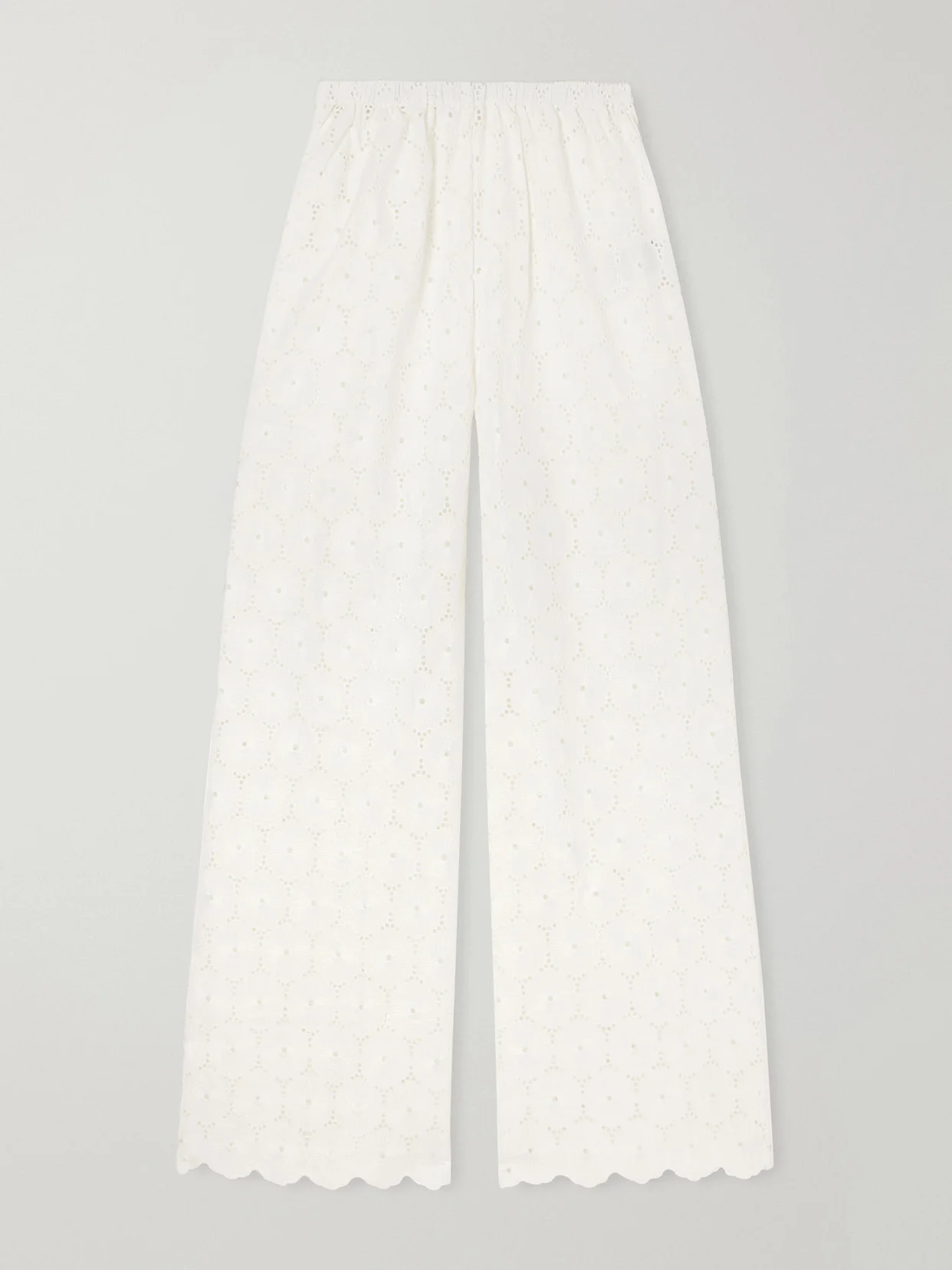 Pamina Broderie Anglaise Straight-leg Pants - 1