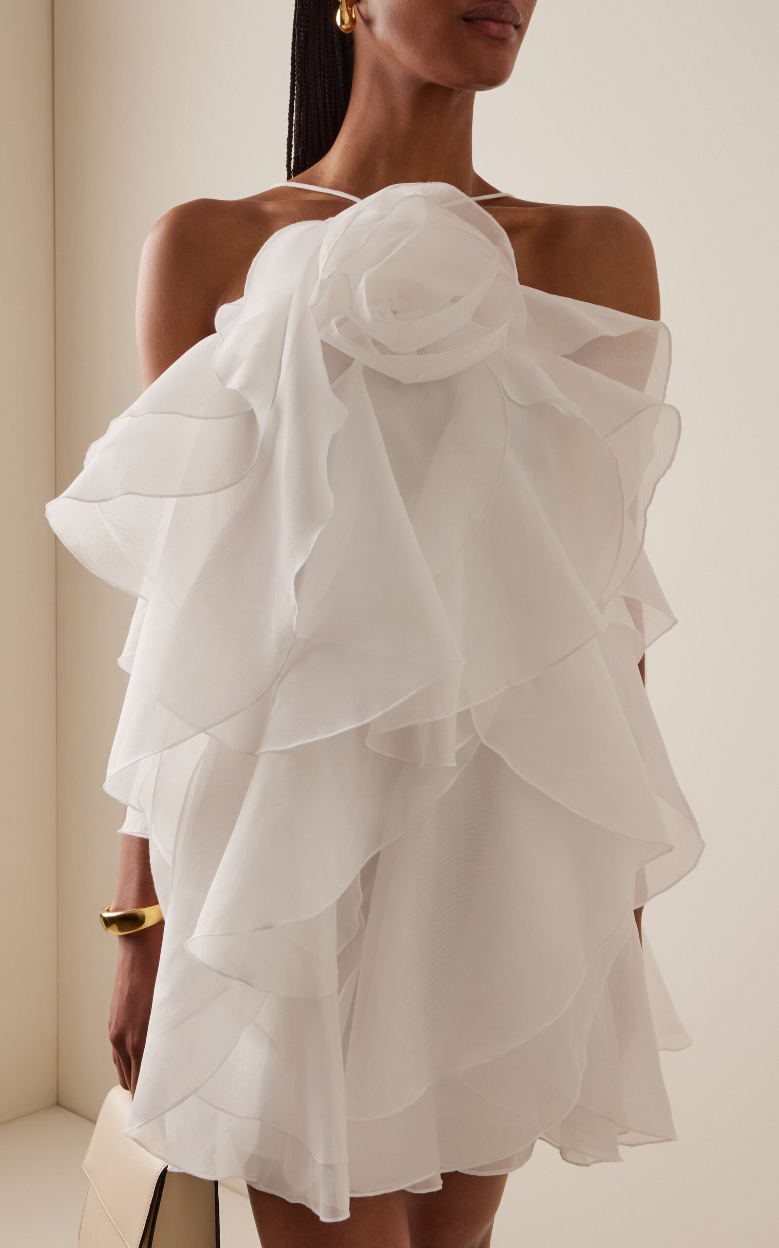 Pandorea Layered Mini Dress ivory - 3