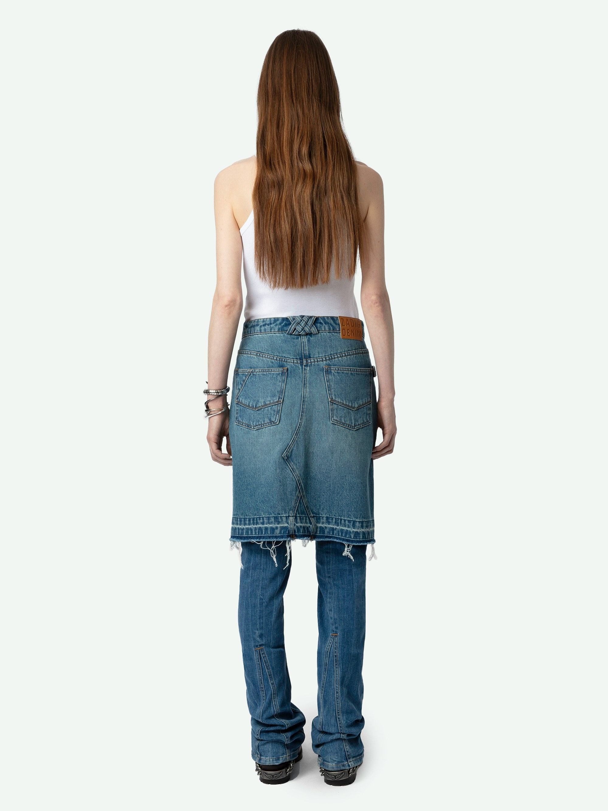 Jingle Denim Skirt - 7
