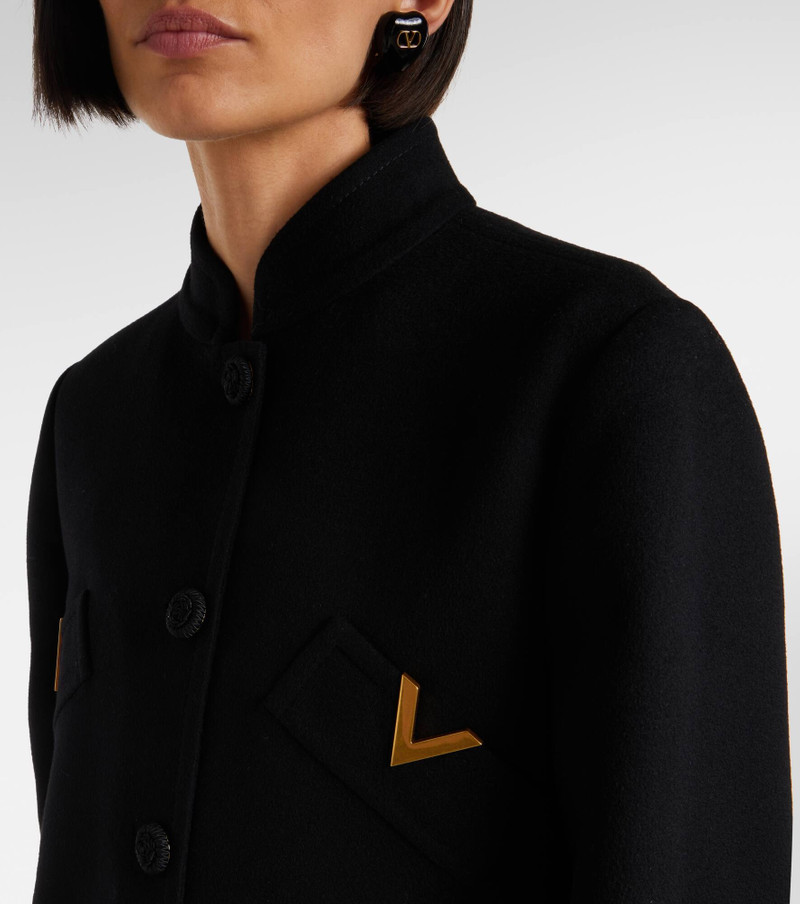 VGold wool and cashmere coat 4