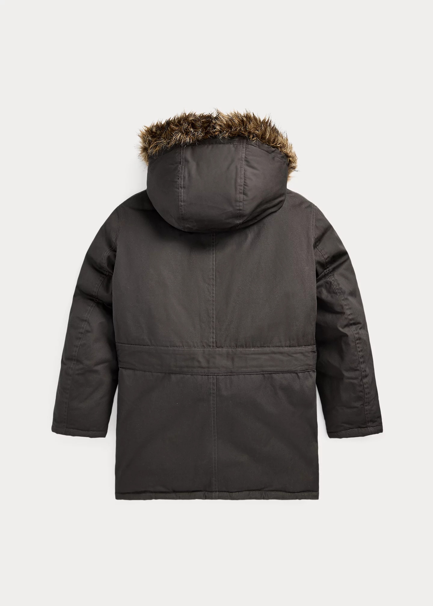 Faux-Fur-Trim Oilcloth Parka - 2