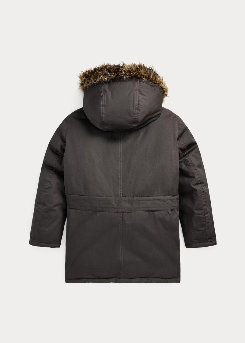 RRL by Ralph Lauren Faux-Fur-Trim Oilcloth Parka outlook