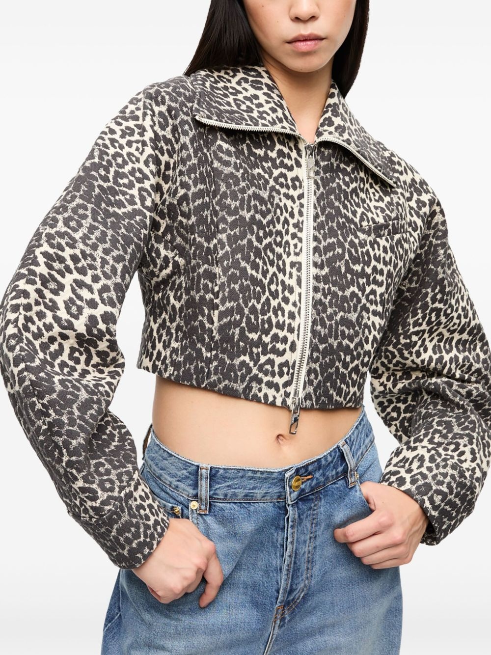 leopard-print jacket - 4