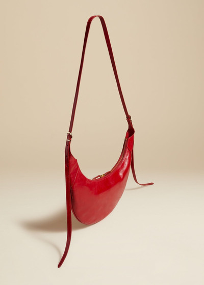 KHAITE The Alessia Crossbody Bag in Fire Red Leather outlook