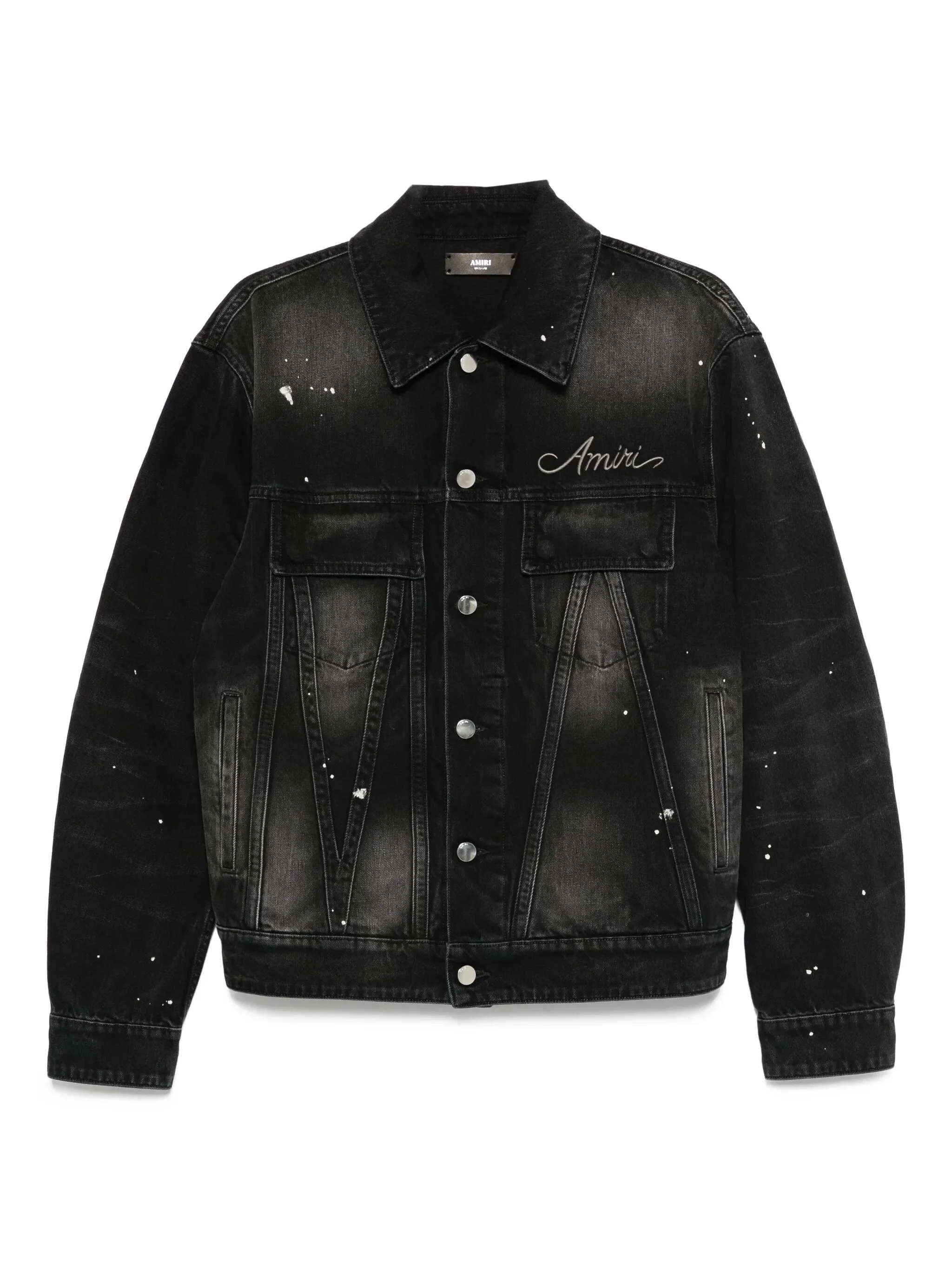 Amiri Paint-splatter Denim Jacket - 1