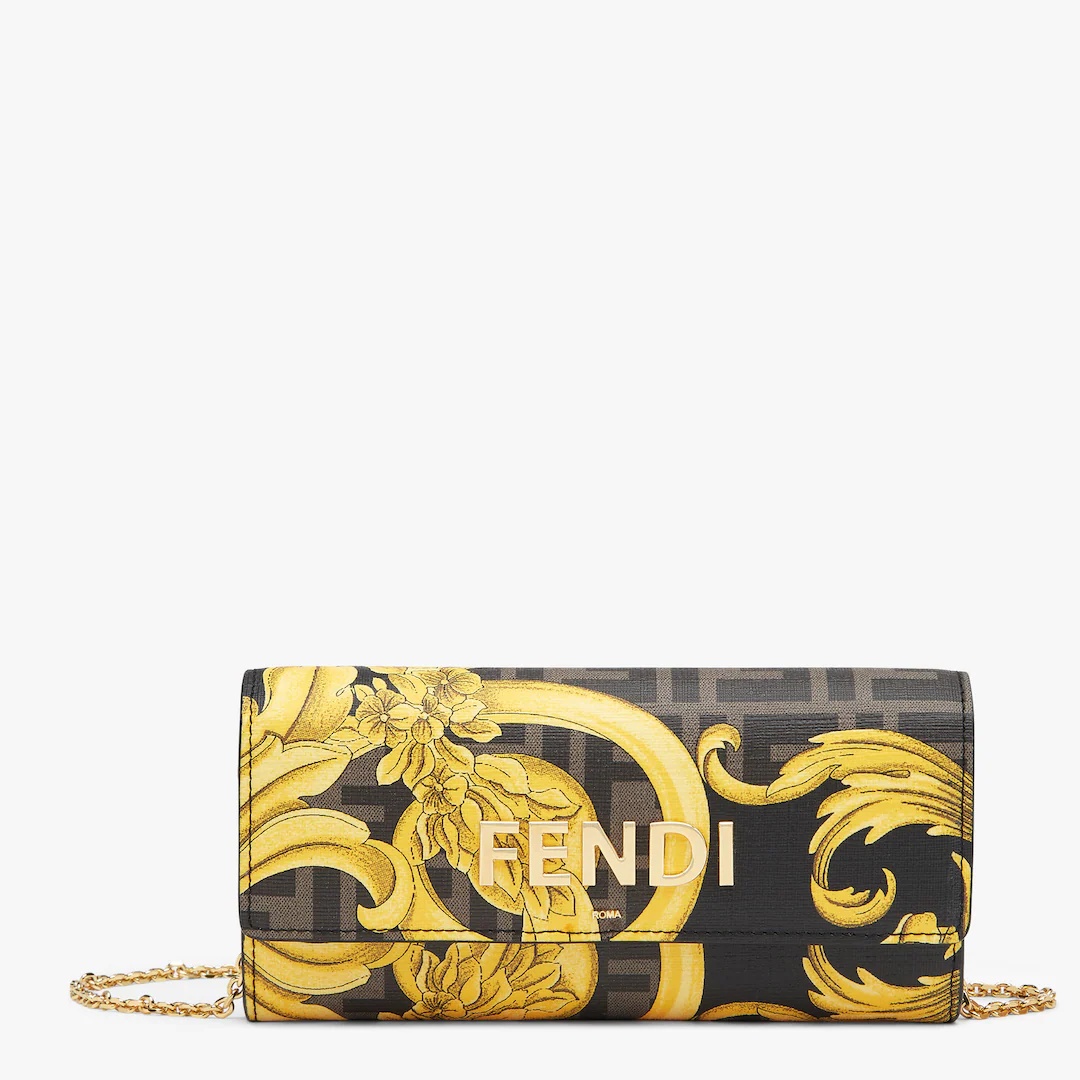 Fendace wallet in multicolor fabric - 1