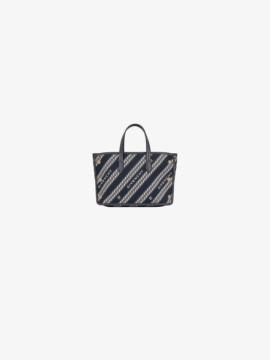 Mini BOND shopper in GIVENCHY chain jacquard - 1