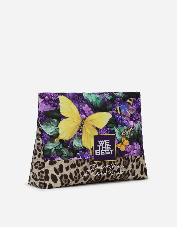 Butterfly-print nylon pouch - 3