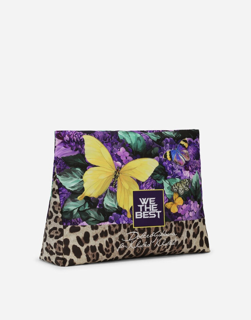 Butterfly-print nylon pouch 3