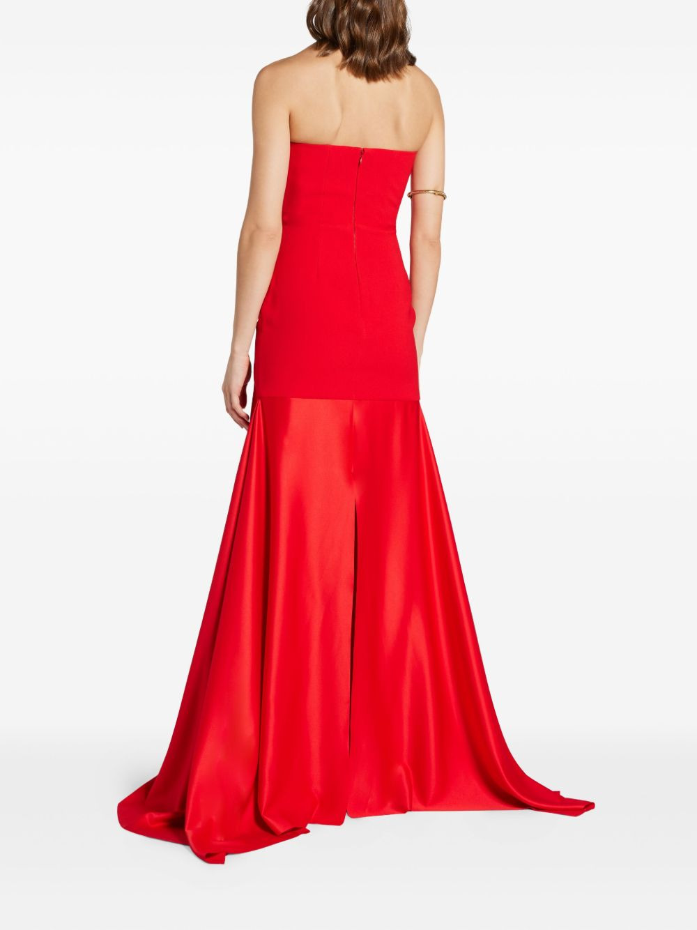 The Alessandra strapless-flared maxi dress - 4