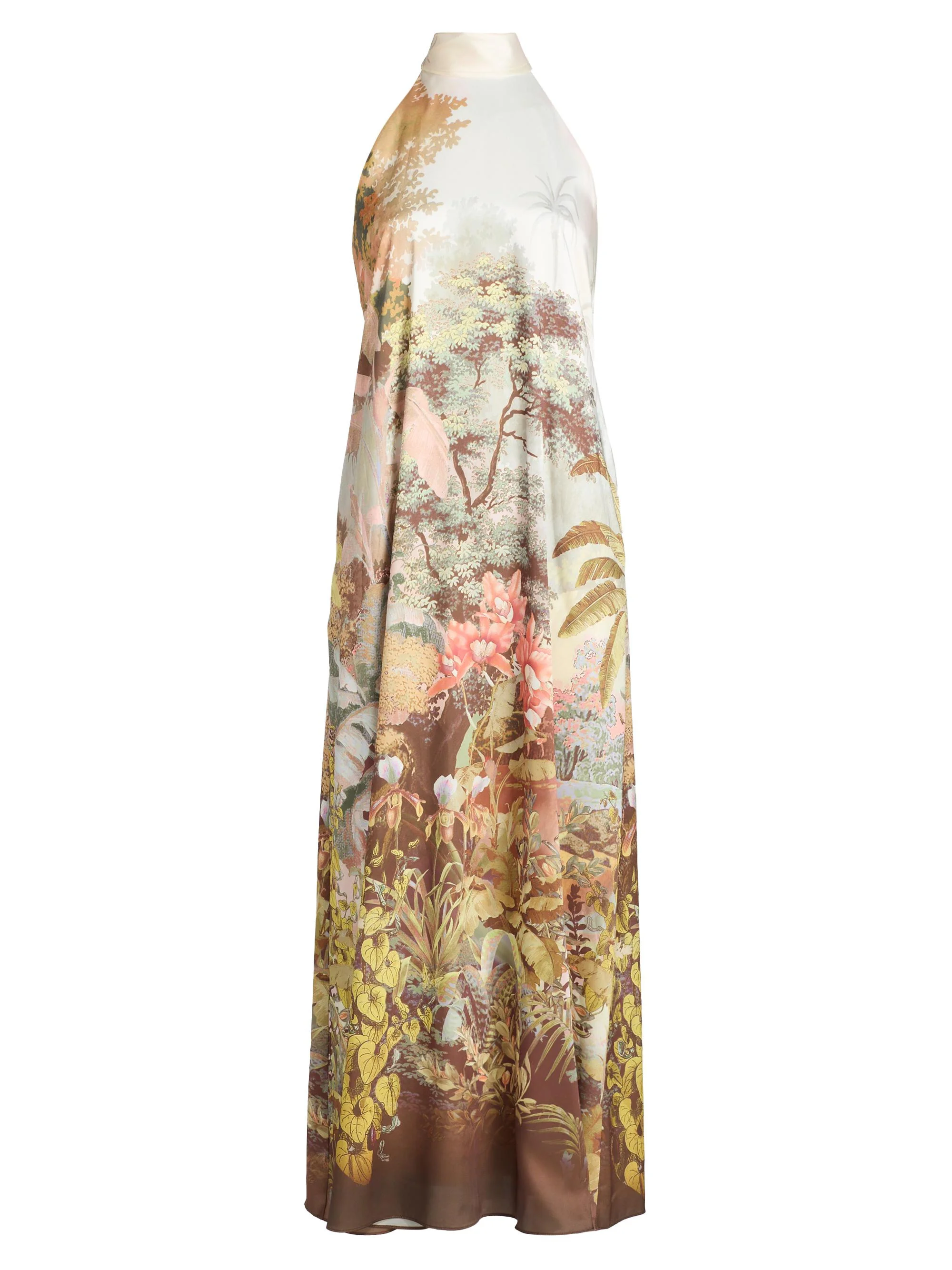 Women's Autumn Edens Valley Print Cover-Up Dress - Coral Multi - 1