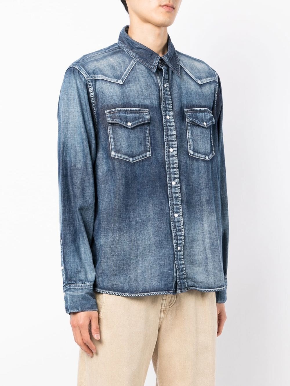 stonewashed denim jacket - 3