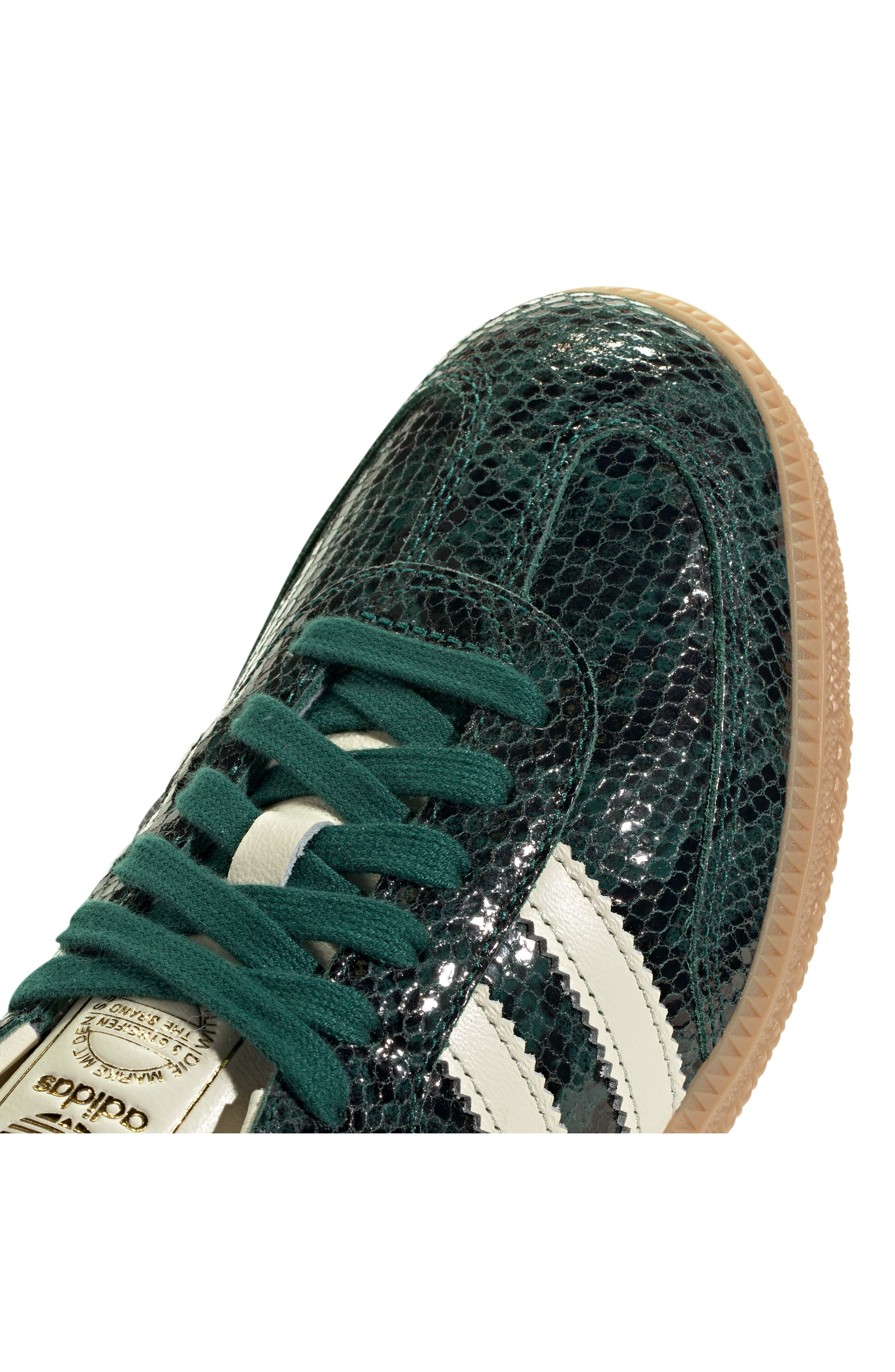 adidas Gender Inclusive Samba OG Sneaker in Green/White/Green at Nordstrom - 8