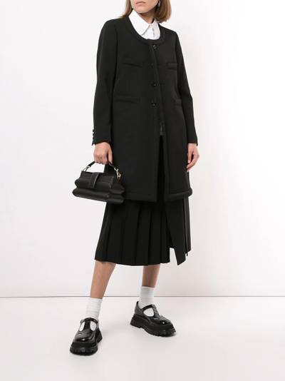 Comme des Garçons Comme des Garçons collarless single-breasted coat outlook