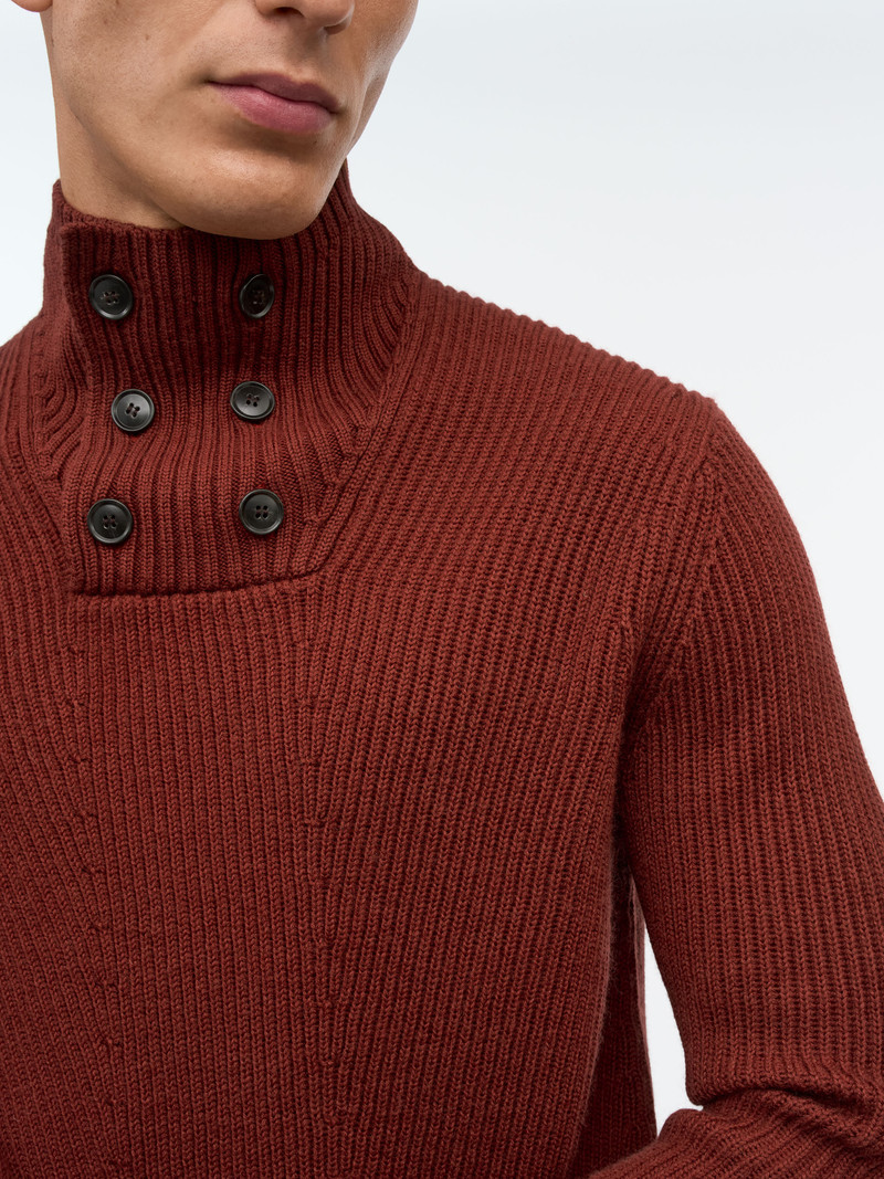 Peter Funnel Neck Wool Pullover 4
