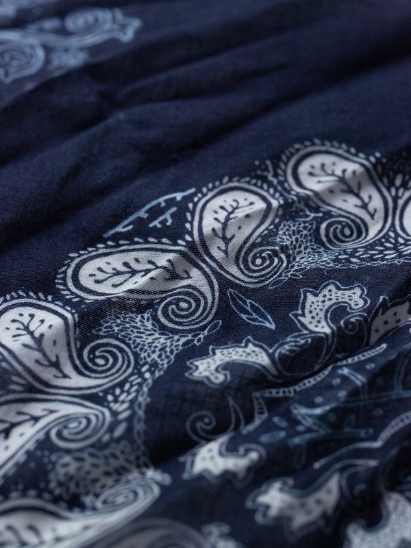 Ingrid Bandana Paisley Navy - 5