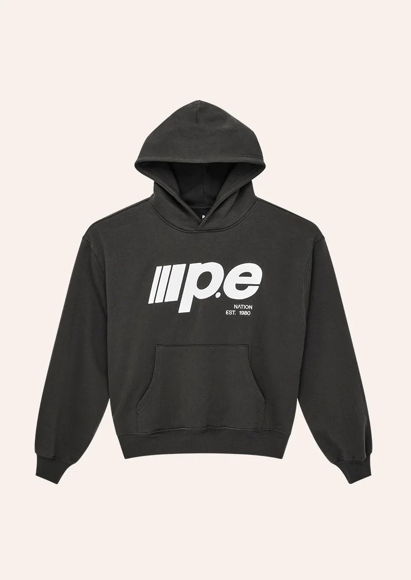 GLIDE 2.0 OVERSIZED HOODIE IN CAVIAR - 1