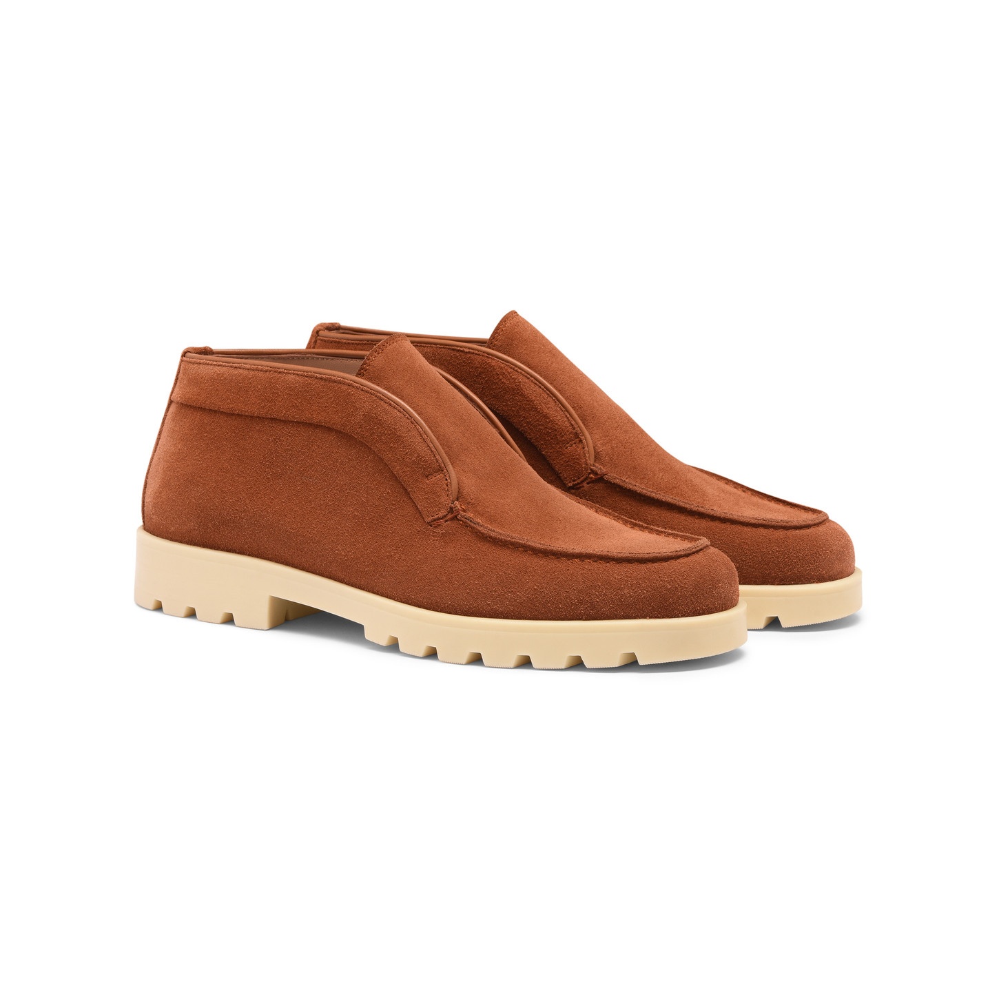 Women's orange suede desert boot - 3