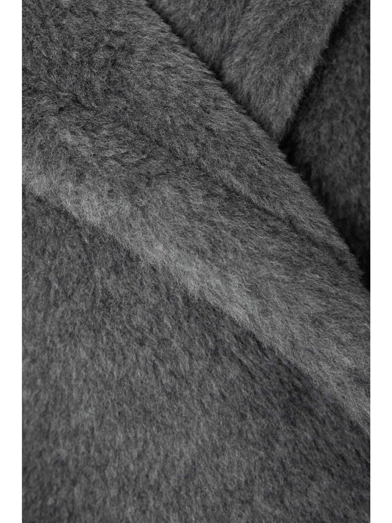 Teddy Bear Icon oversized wool, alpaca and silk-blend coat Gray - 5