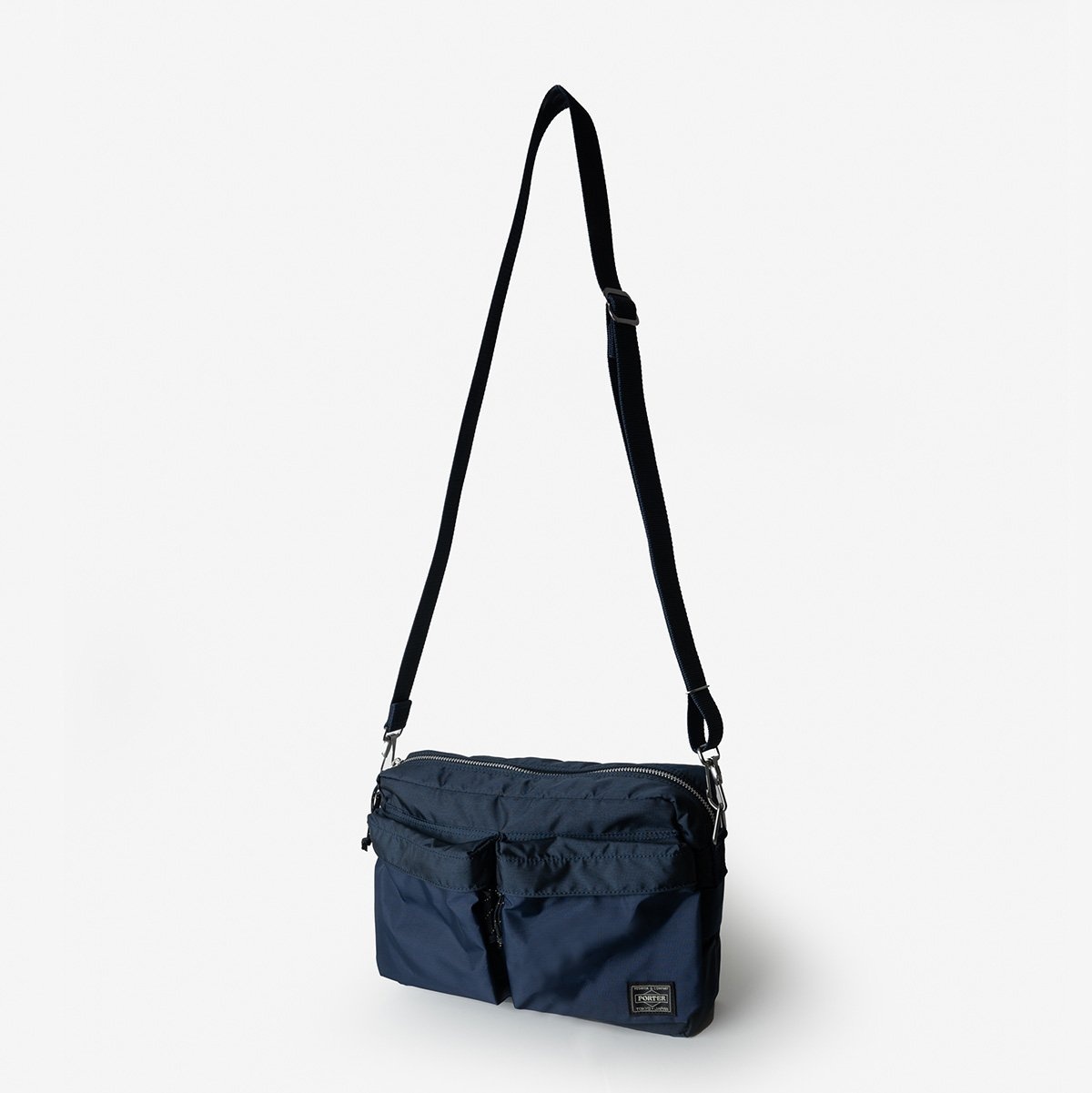 POR-FOR-SHLS-NAV Porter - Yoshida & Co. - Force Small Shoulder Bag - Navy Blue - 1
