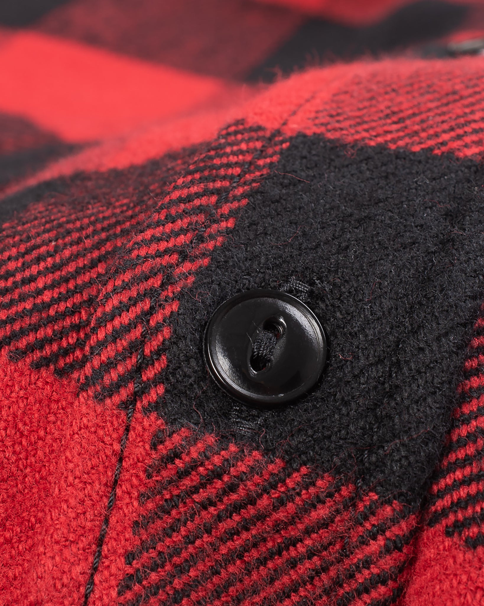 IHSH-244-RED Ultra Heavy Flannel Buffalo Check Work Shirt - Red/Black - 12