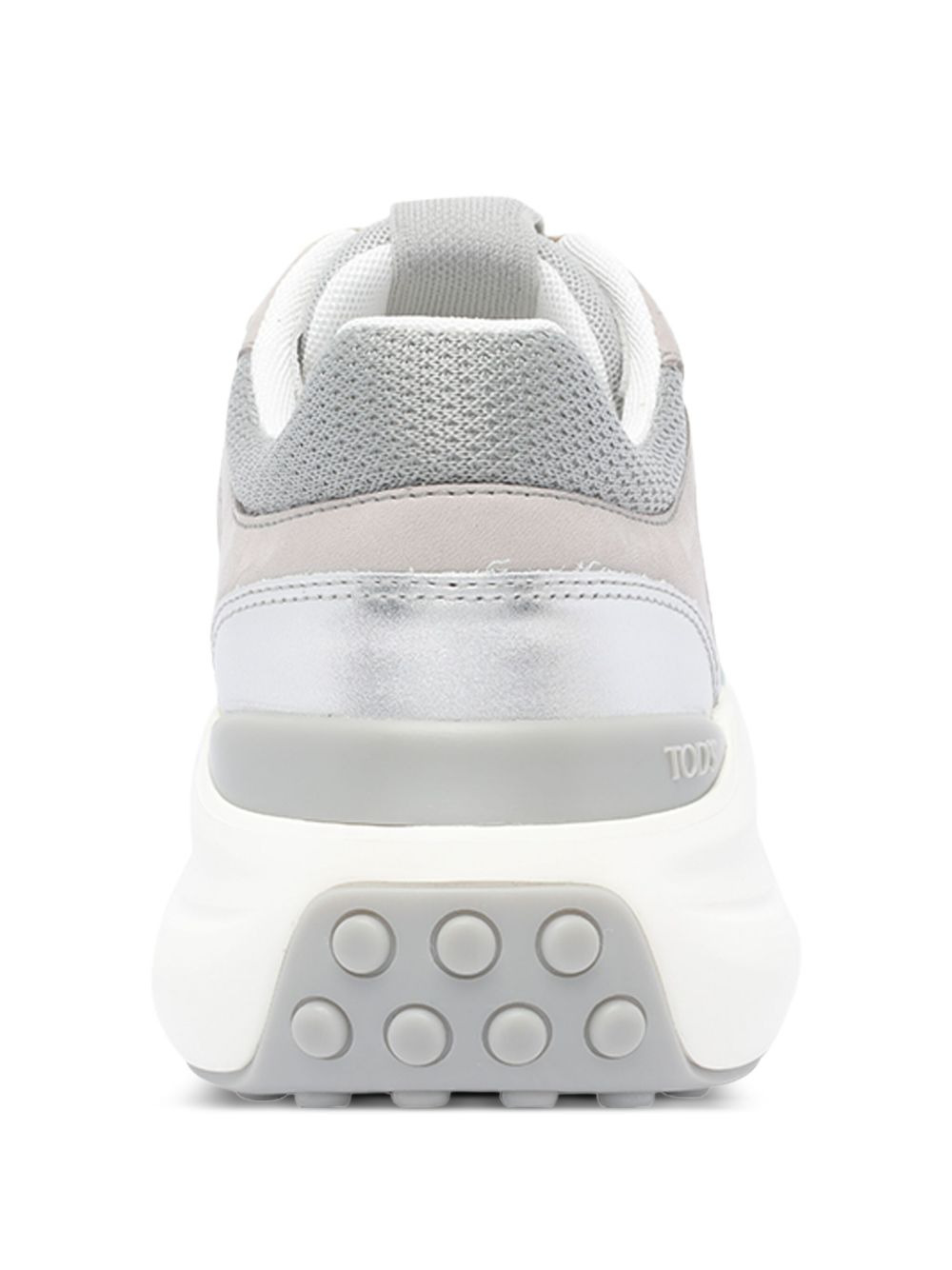 lace-up platform sneakers - 3