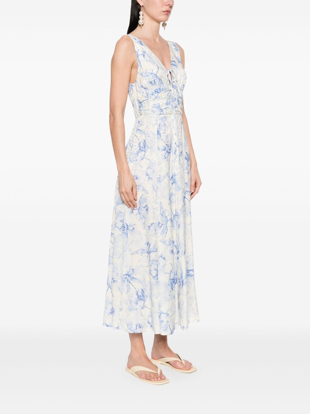 floral midi dress - 3