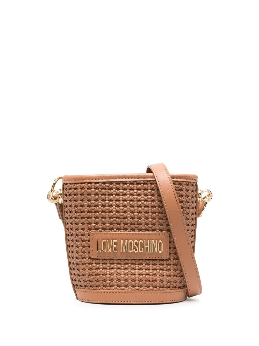 woven bucket crossbody bag - 1