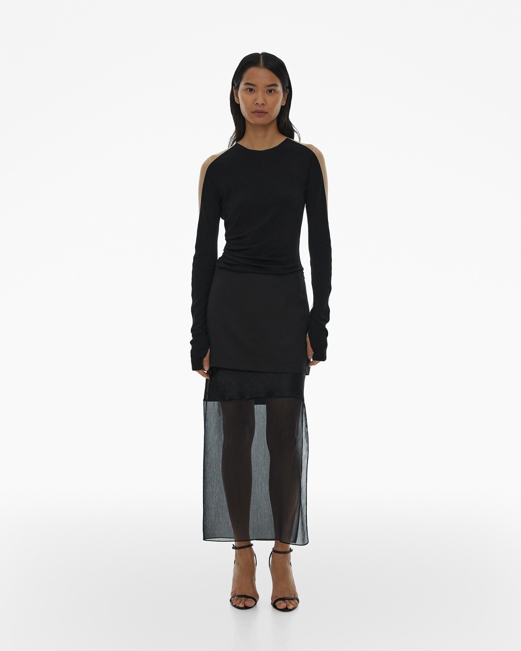 SHEER SLEEVE TOP - 2