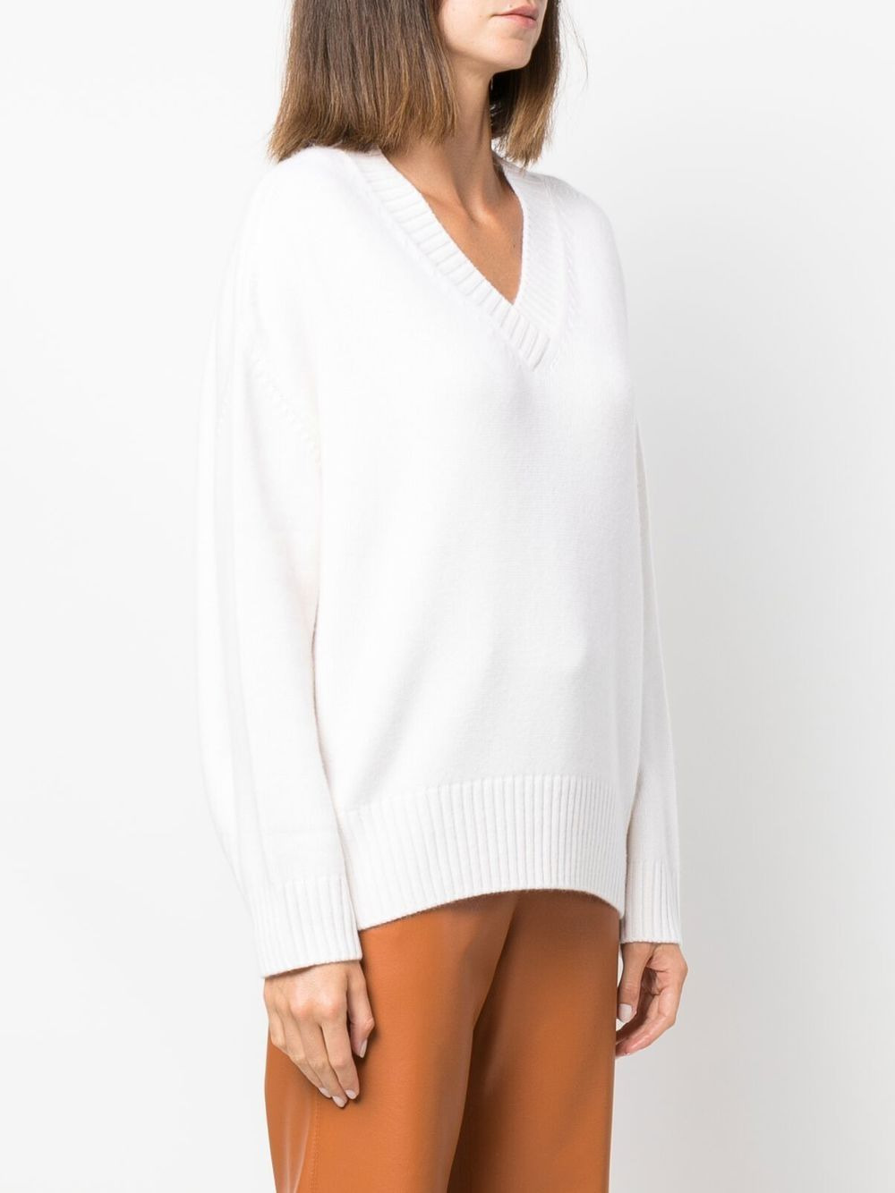 V-neck cashmere jumper - 3