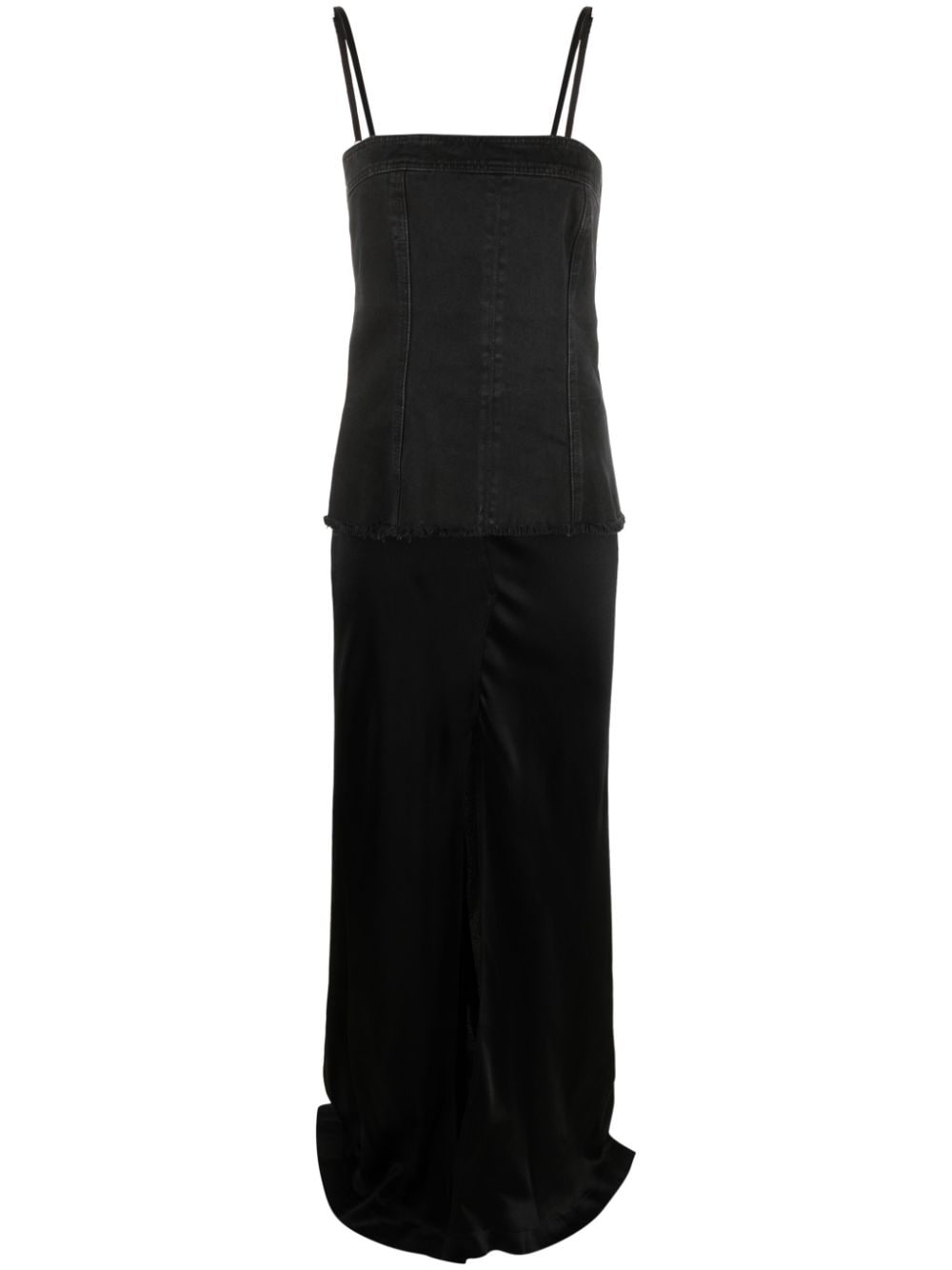 layered sleeveless maxi dress - 1