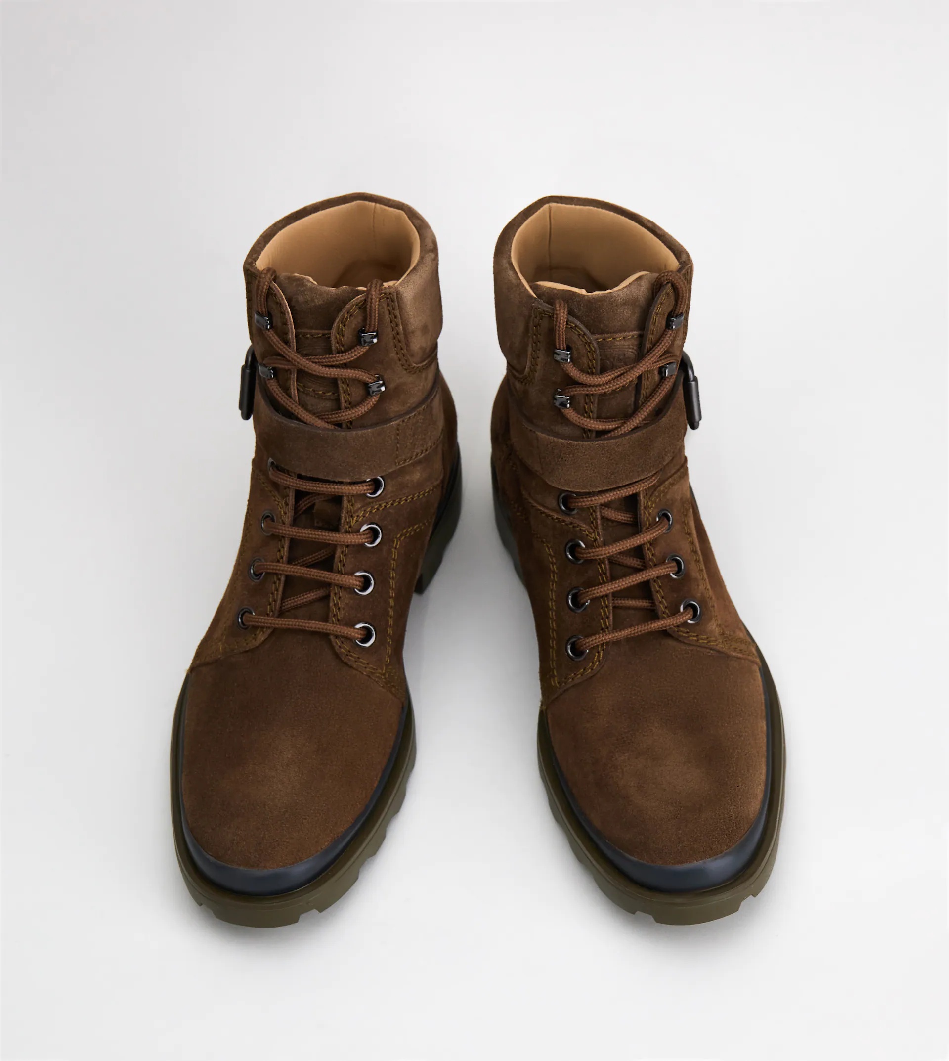 ANKLE BOOTS IN SUEDE - BROWN - 6