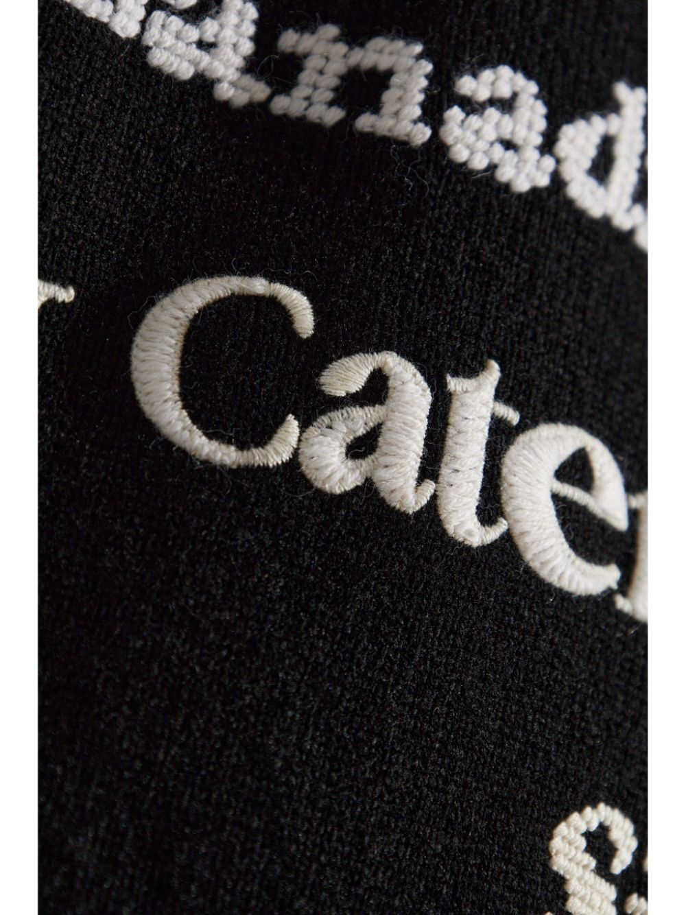 text-embroidered sweater - 5