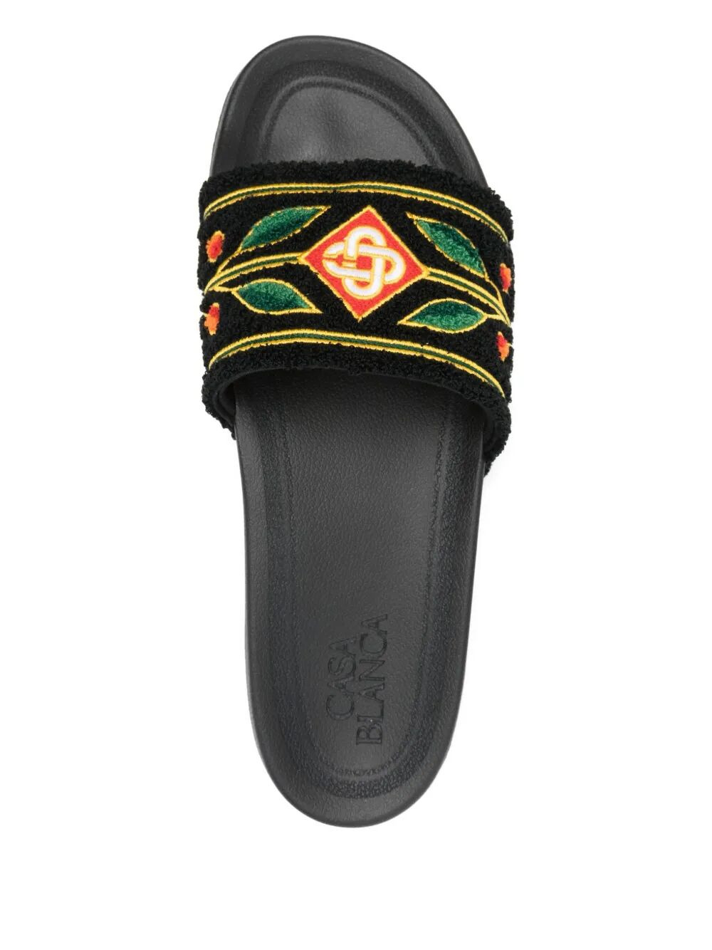 Casablanca Men Embroidered "Terry" Slider - 2