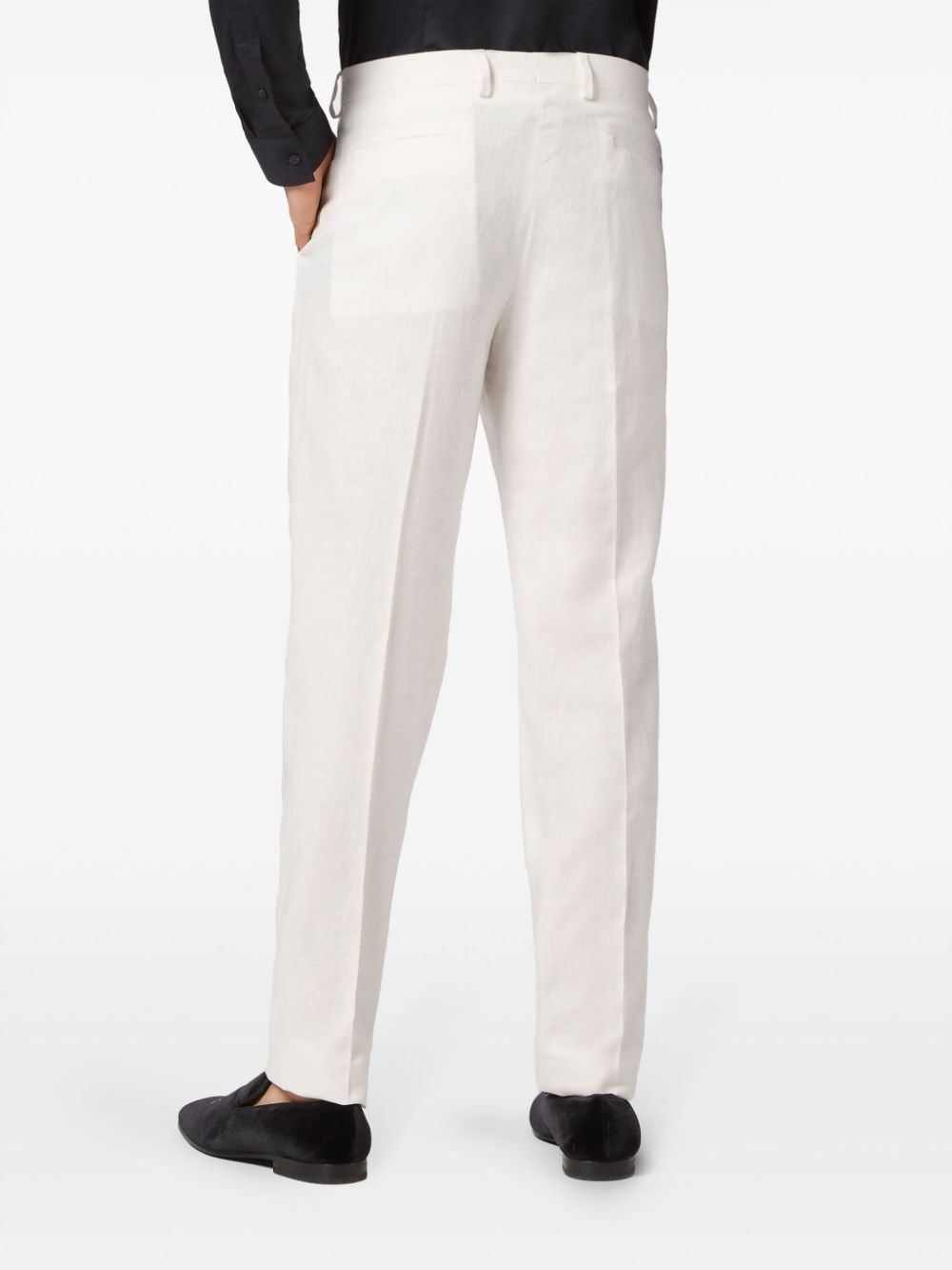 linen tailored trousers - 4