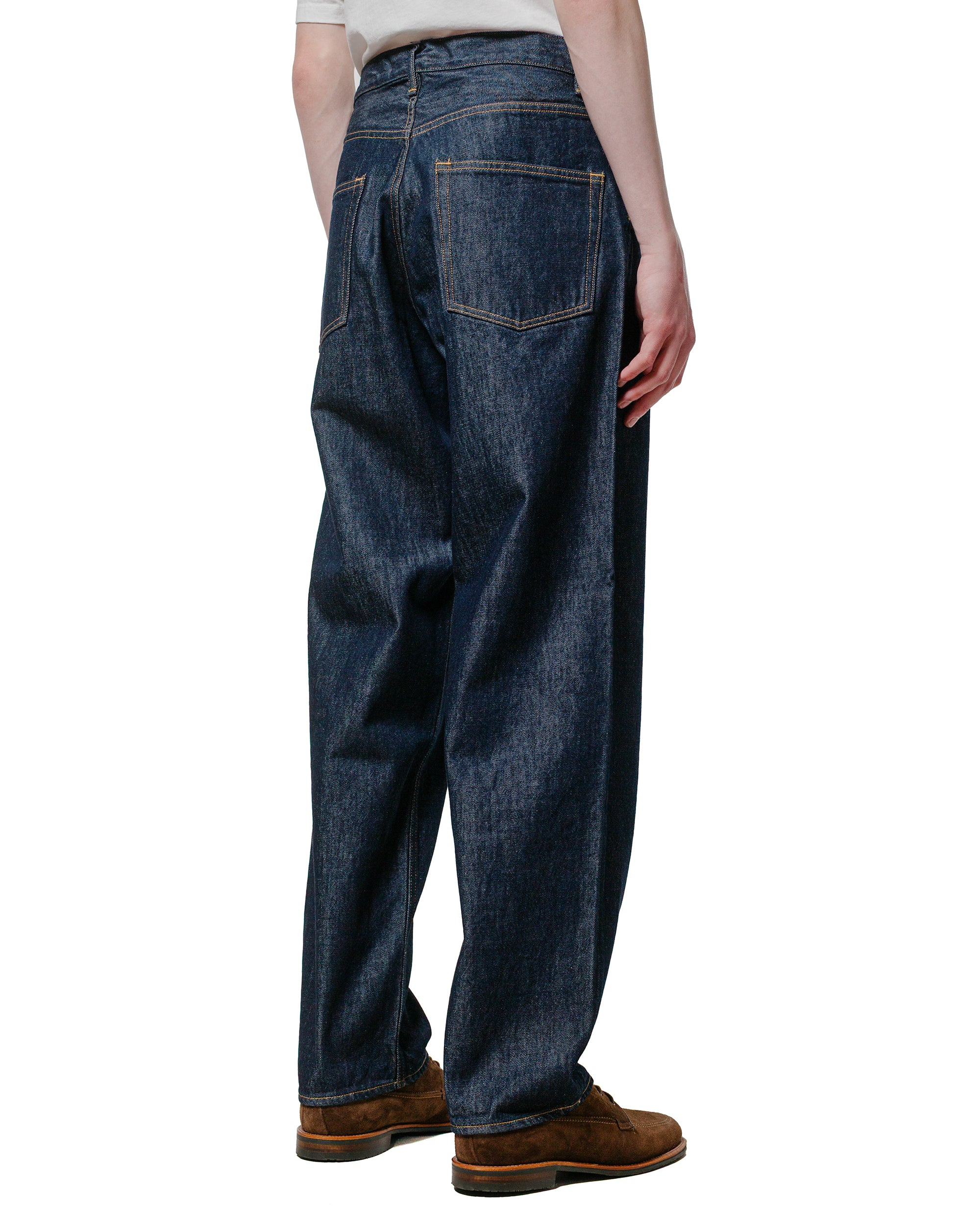 Hard Twist Denim Wide Pants Indigo - 3