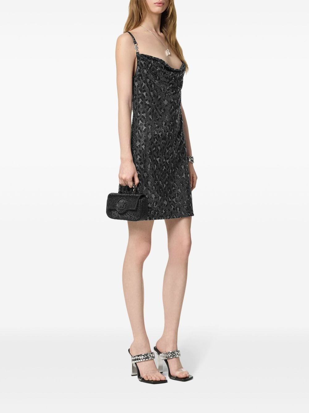leopard-print mini dress - 2
