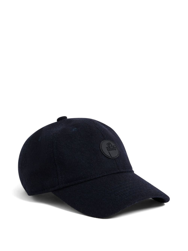 logo-patch wool cap 1
