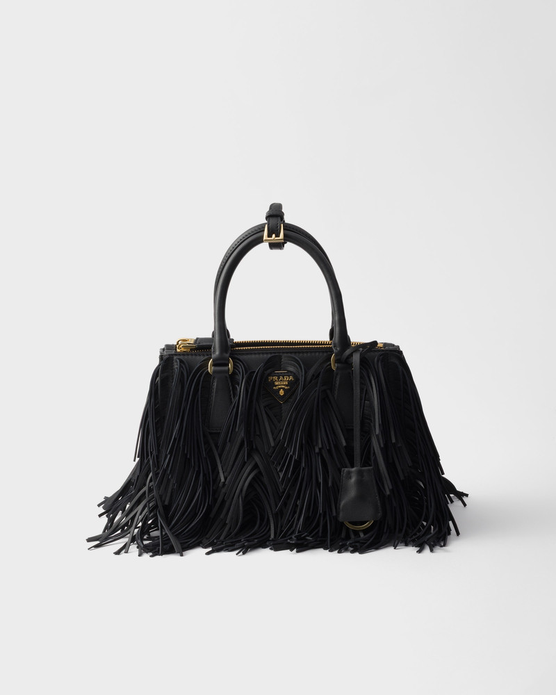 Prada Galleria small leather bag with fringe 1