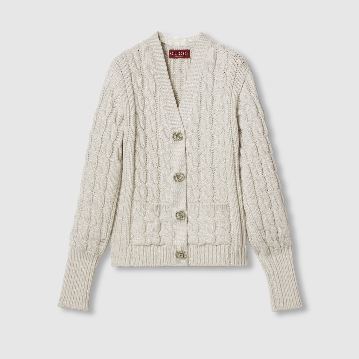 Braid knit cardigan - 1