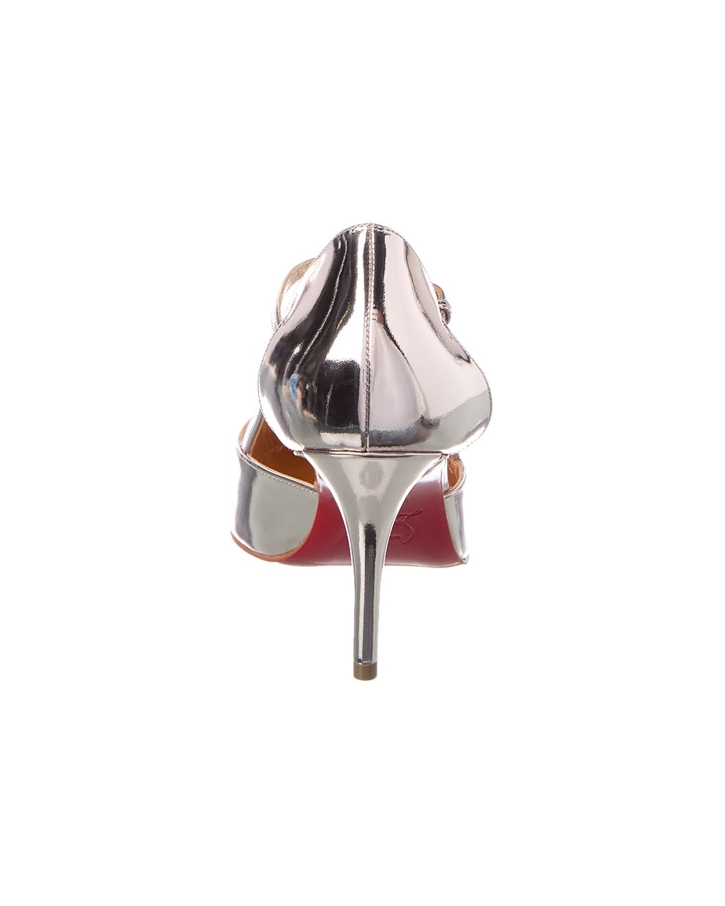 Christian Louboutin Miss Z Strap 80 Leather Slingback Pump - 3