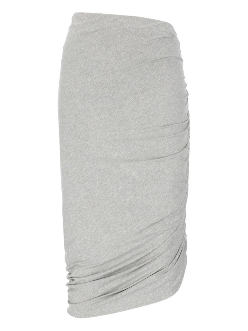 embroidered-logo midi skirt 1