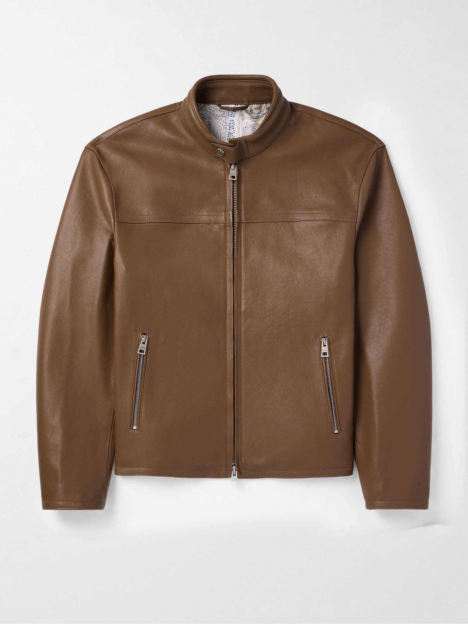 Leather Biker Jacket - 1