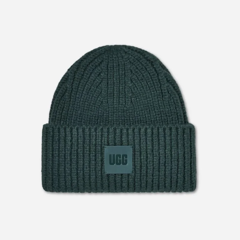 ® Women's Chunky Rib Beanie Acrylic Blend in Saltwater - 1