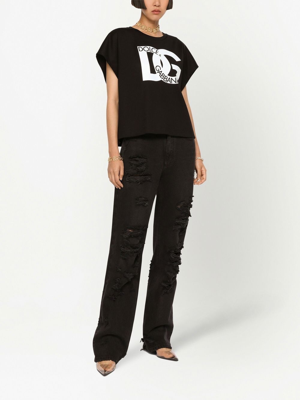 logo-print short-sleeve T-shirt - 3