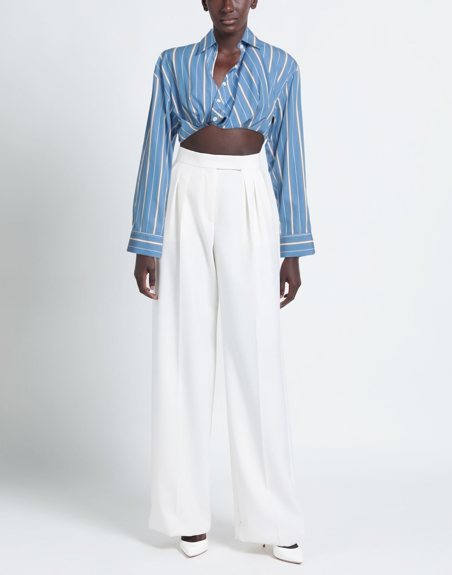 Light blue Women's Striped Shirt - 2