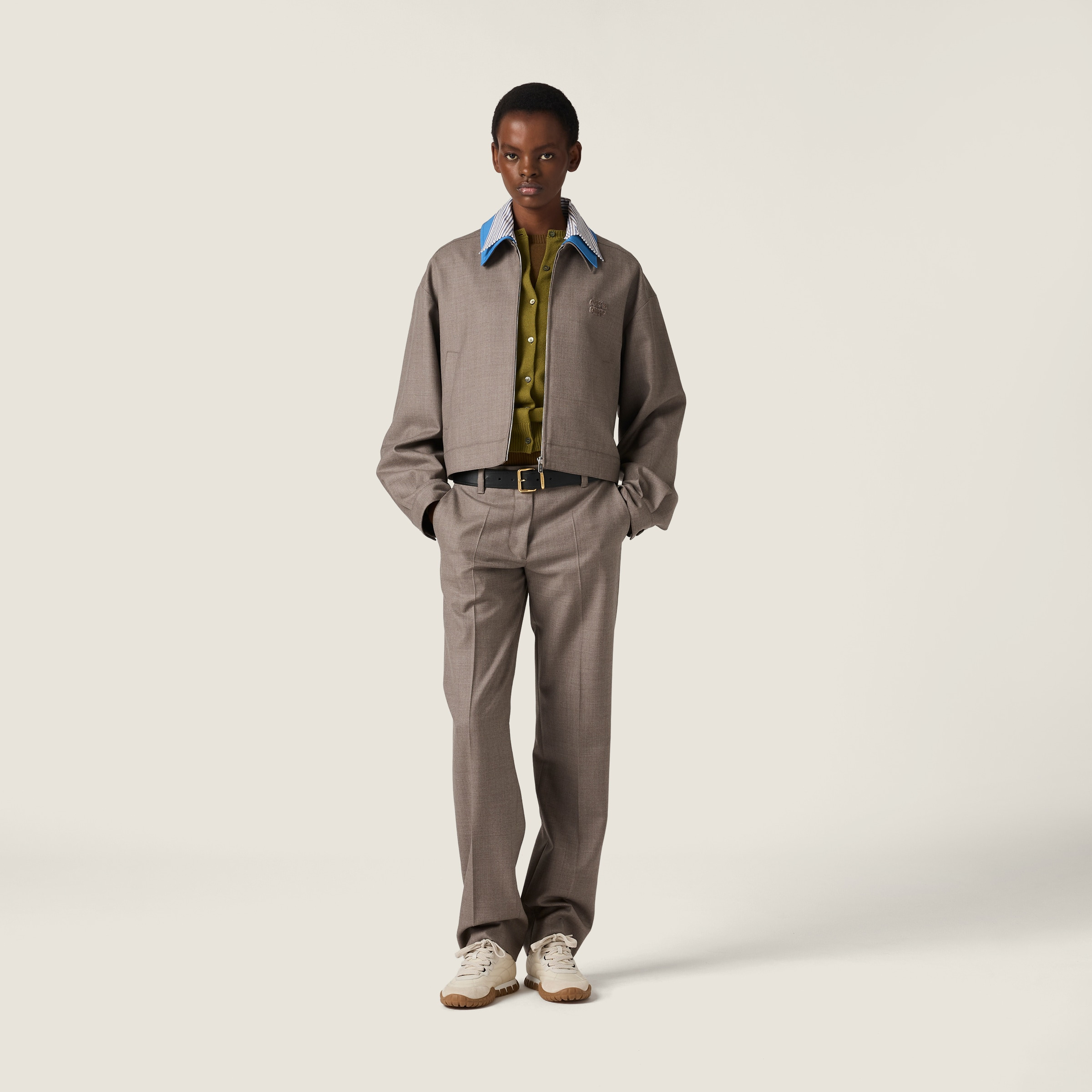 Gabardine blouson jacket - 2